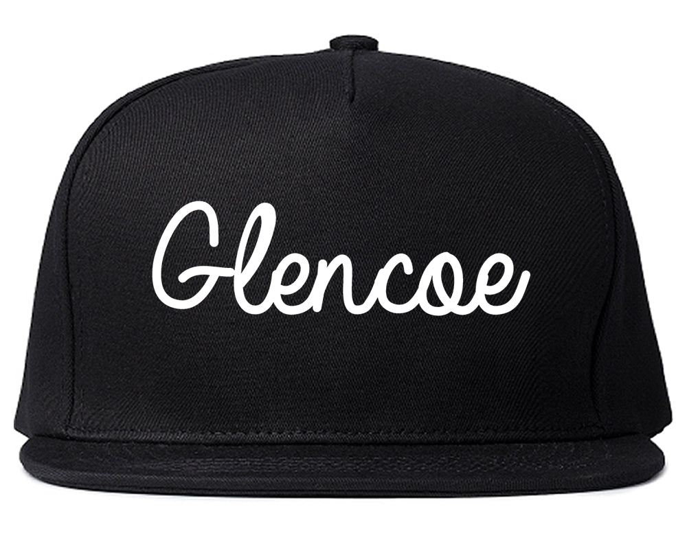 Glencoe Illinois IL Script Mens Snapback Hat Black