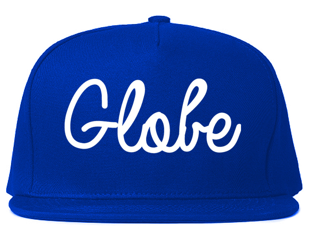 Globe Arizona AZ Script Mens Snapback Hat Royal Blue