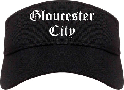 Gloucester City New Jersey NJ Old English Mens Visor Cap Hat Black