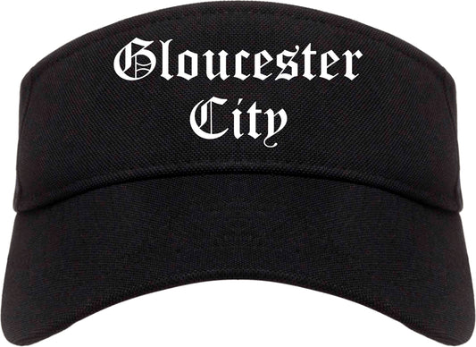 Gloucester City New Jersey NJ Old English Mens Visor Cap Hat Black