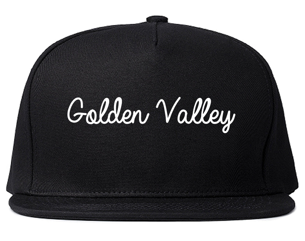 Golden Valley Minnesota MN Script Mens Snapback Hat Black