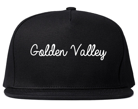 Golden Valley Minnesota MN Script Mens Snapback Hat Black
