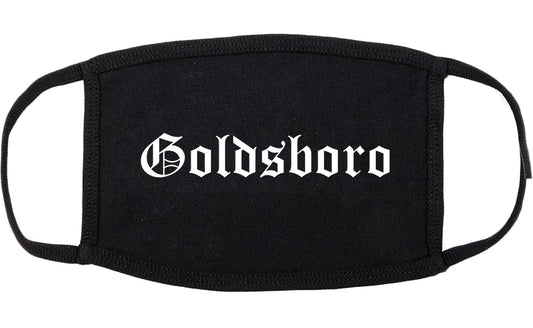 Goldsboro North Carolina NC Old English Cotton Face Mask Black