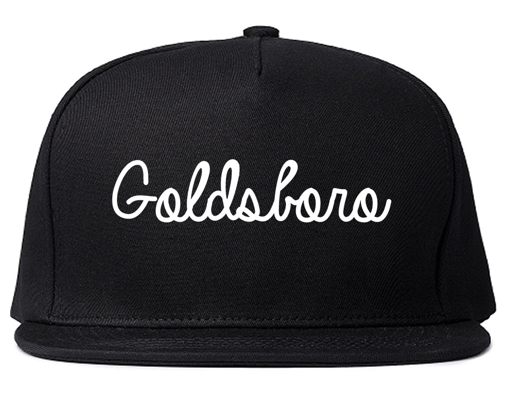 Goldsboro North Carolina NC Script Mens Snapback Hat Black