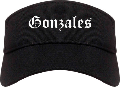 Gonzales Texas TX Old English Mens Visor Cap Hat Black