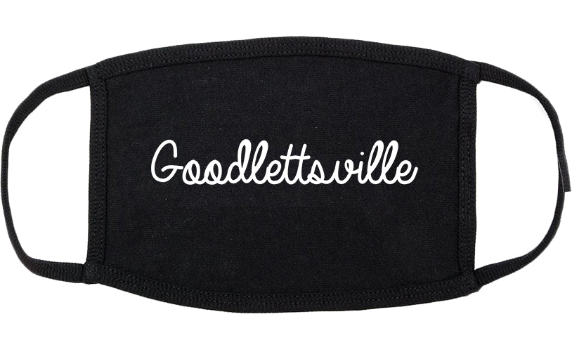 Goodlettsville Tennessee TN Script Cotton Face Mask Black