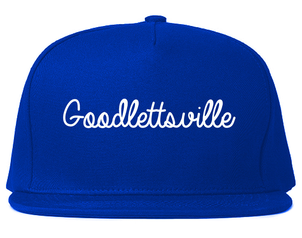 Goodlettsville Tennessee TN Script Mens Snapback Hat Royal Blue