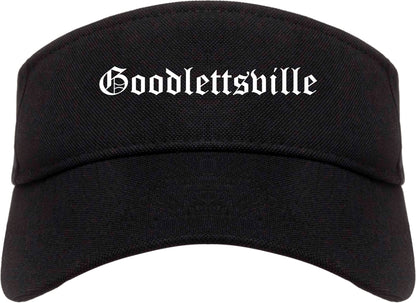 Goodlettsville Tennessee TN Old English Mens Visor Cap Hat Black