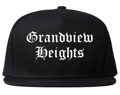 Grandview Heights Ohio OH Old English Mens Snapback Hat Black