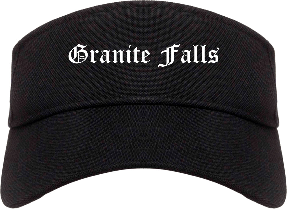 Granite Falls North Carolina NC Old English Mens Visor Cap Hat Black