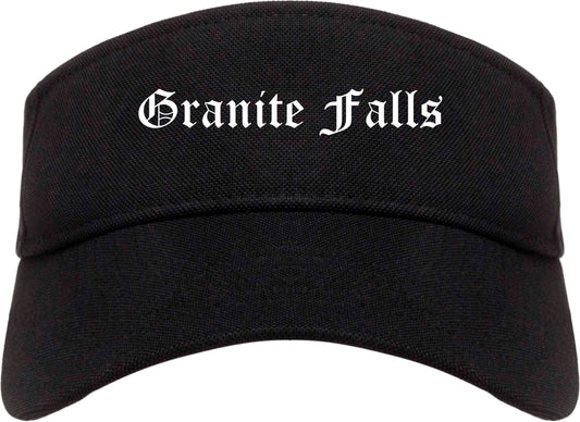 Granite Falls North Carolina NC Old English Mens Visor Cap Hat Black