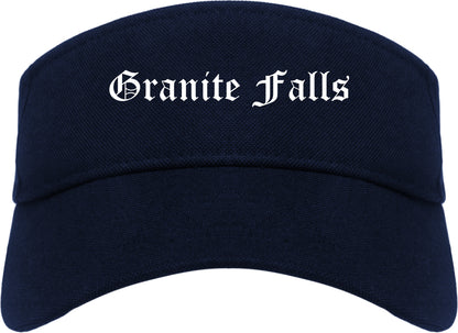 Granite Falls North Carolina NC Old English Mens Visor Cap Hat Navy Blue