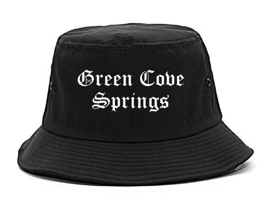 Green Cove Springs Florida FL Old English Mens Bucket Hat Black