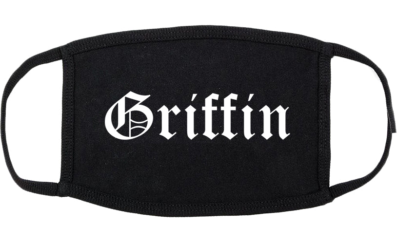 Griffin Georgia GA Old English Cotton Face Mask Black