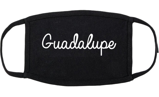 Guadalupe Arizona AZ Script Cotton Face Mask Black