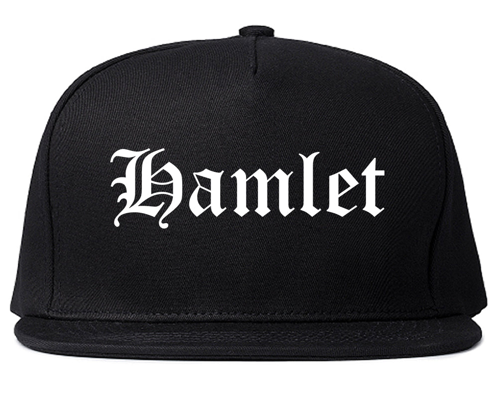 Hamlet North Carolina NC Old English Mens Snapback Hat Black