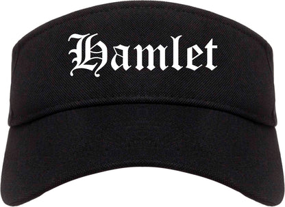 Hamlet North Carolina NC Old English Mens Visor Cap Hat Black