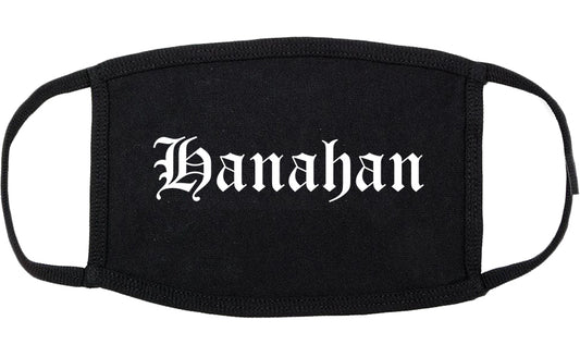 Hanahan South Carolina SC Old English Cotton Face Mask Black