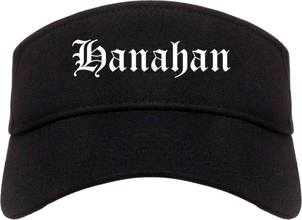 Hanahan South Carolina SC Old English Mens Visor Cap Hat Black