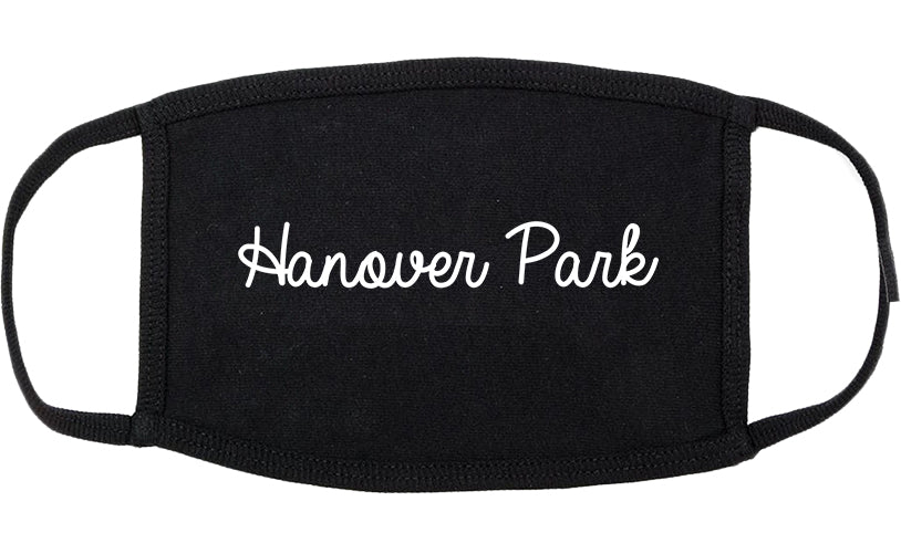 Hanover Park Illinois IL Script Cotton Face Mask Black