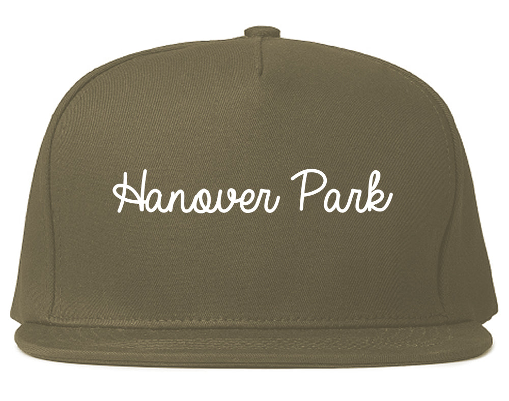 Hanover Park Illinois IL Script Mens Snapback Hat Grey