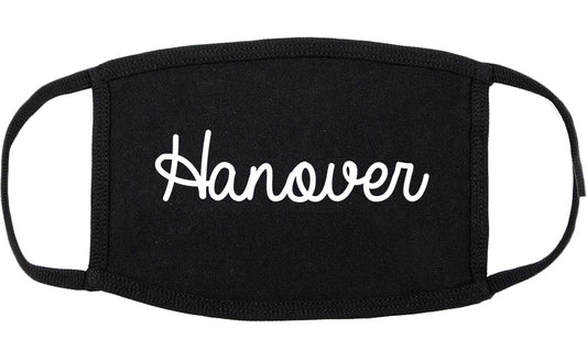 Hanover Pennsylvania PA Script Cotton Face Mask Black