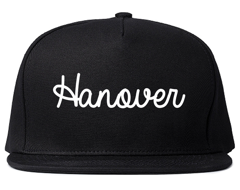 Hanover Pennsylvania PA Script Mens Snapback Hat Black