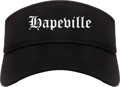 Hapeville Georgia GA Old English Mens Visor Cap Hat Black