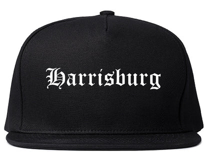 Harrisburg Pennsylvania PA Old English Mens Snapback Hat Black