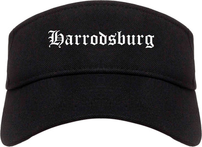Harrodsburg Kentucky KY Old English Mens Visor Cap Hat Black