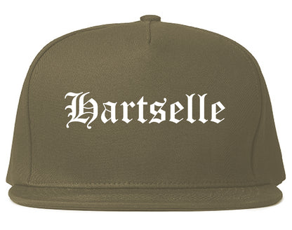 Hartselle Alabama AL Old English Mens Snapback Hat Grey