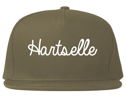 Hartselle Alabama AL Script Mens Snapback Hat Grey