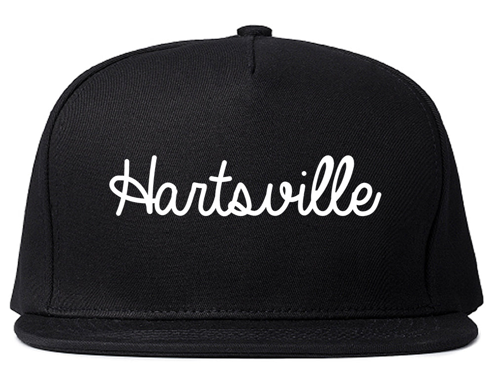 Hartsville South Carolina SC Script Mens Snapback Hat Black