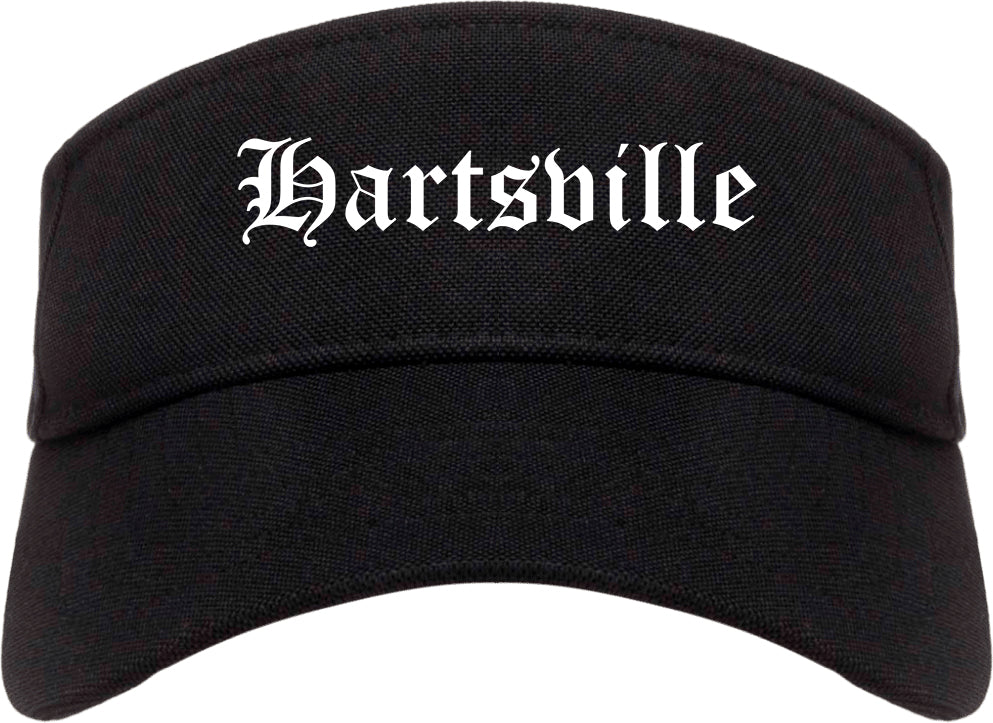Hartsville Tennessee TN Old English Mens Visor Cap Hat Black