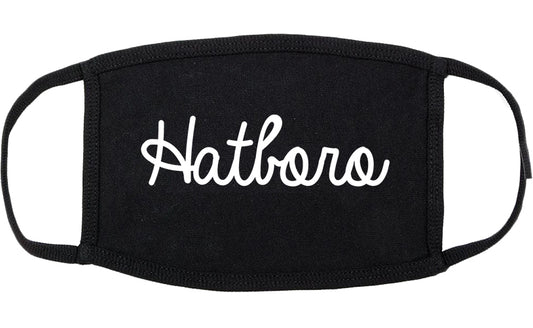 Hatboro Pennsylvania PA Script Cotton Face Mask Black