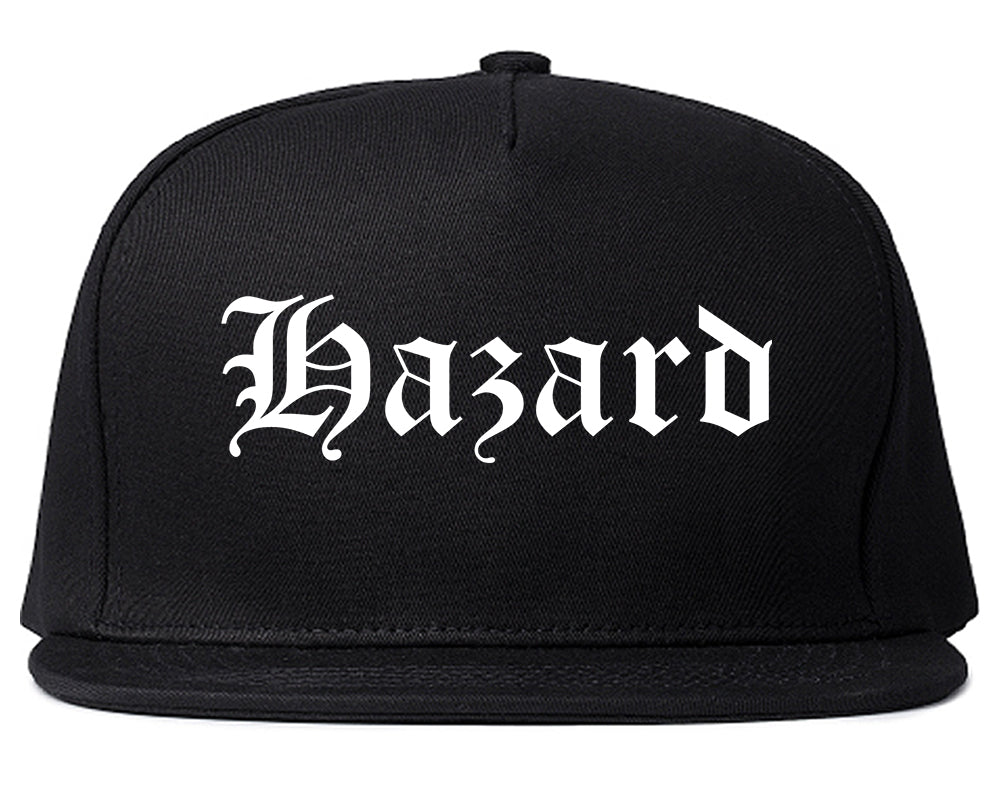 Hazard Kentucky KY Old English Mens Snapback Hat Black