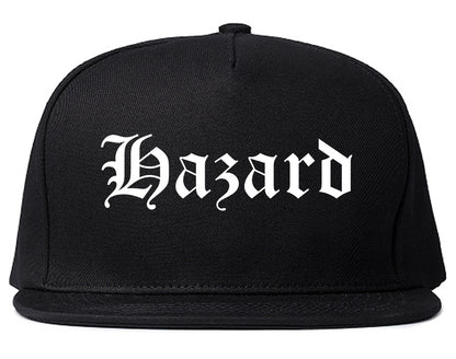 Hazard Kentucky KY Old English Mens Snapback Hat Black