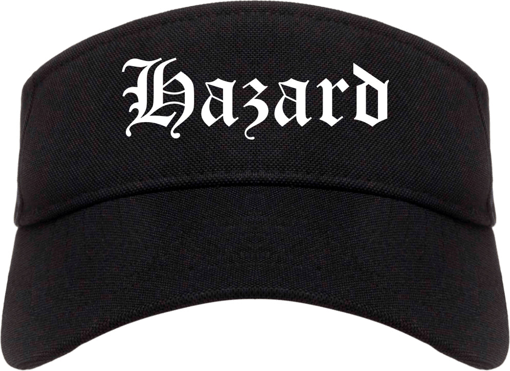 Hazard Kentucky KY Old English Mens Visor Cap Hat Black