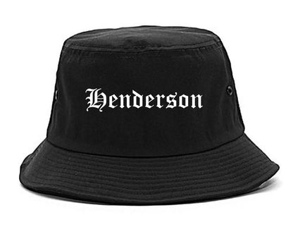 Henderson Kentucky KY Old English Mens Bucket Hat Black
