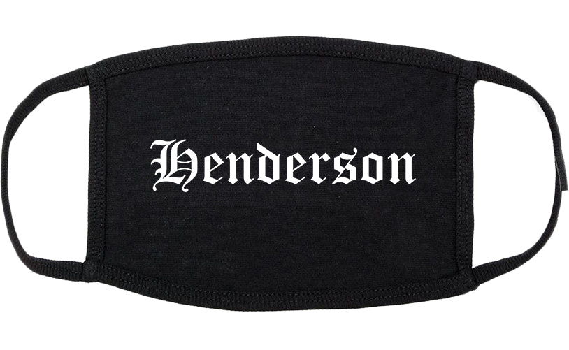 Henderson Nevada NV Old English Cotton Face Mask Black