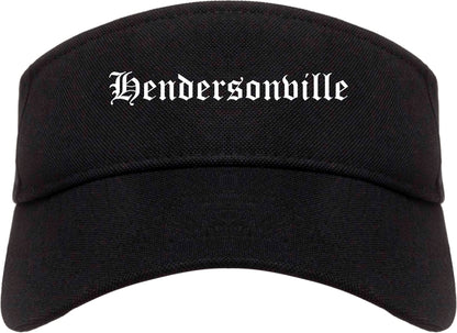 Hendersonville Tennessee TN Old English Mens Visor Cap Hat Black