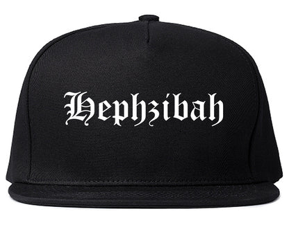 Hephzibah Georgia GA Old English Mens Snapback Hat Black