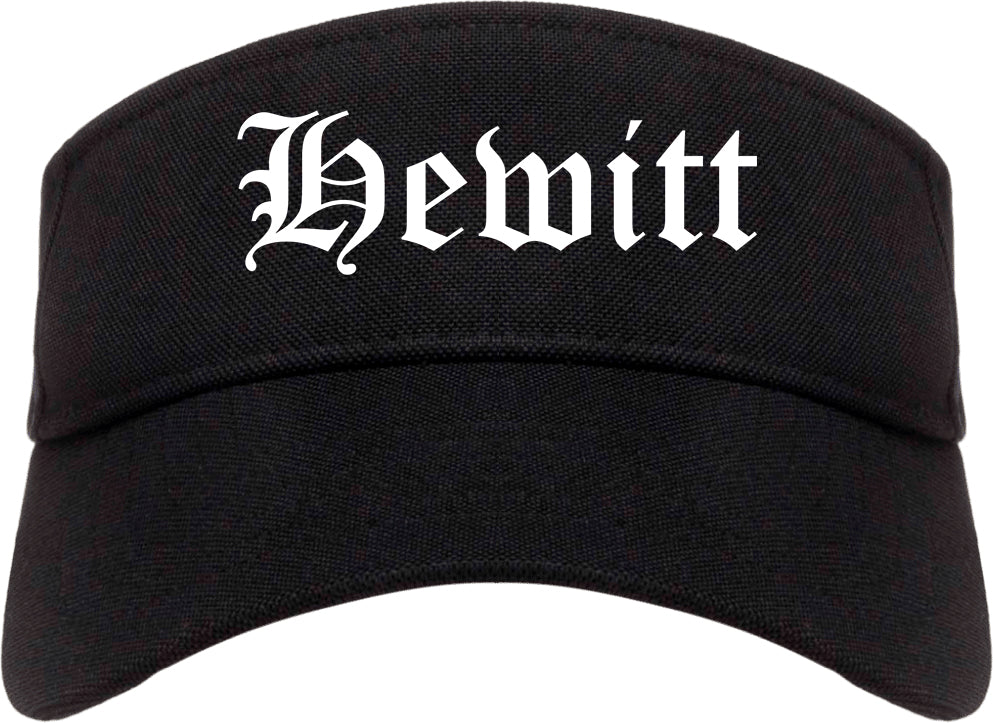 Hewitt Texas TX Old English Mens Visor Cap Hat Black