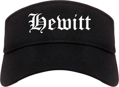 Hewitt Texas TX Old English Mens Visor Cap Hat Black