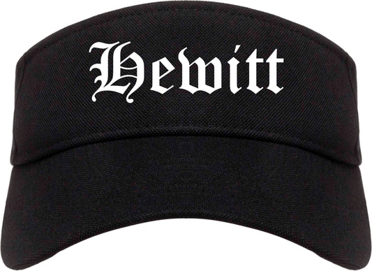 Hewitt Texas TX Old English Mens Visor Cap Hat Black