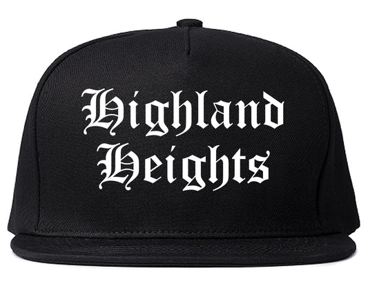 Highland Heights Kentucky KY Old English Mens Snapback Hat Black