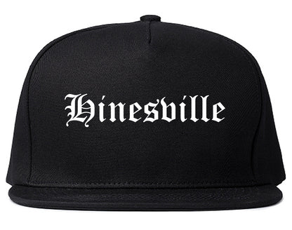 Hinesville Georgia GA Old English Mens Snapback Hat Black