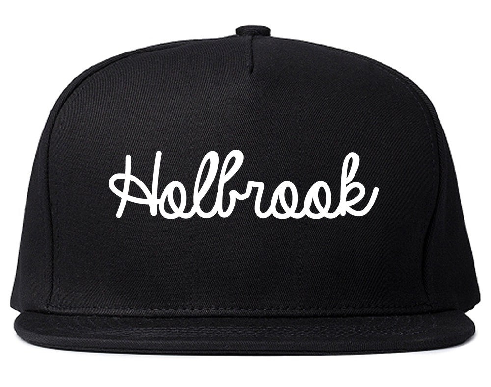 Holbrook Arizona AZ Script Mens Snapback Hat Black