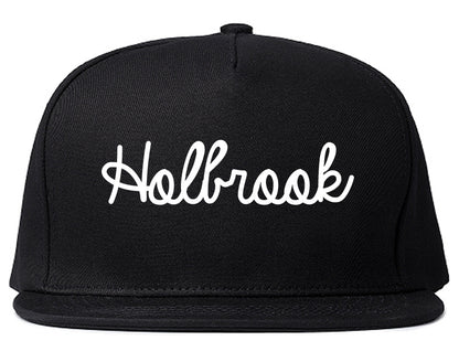 Holbrook Arizona AZ Script Mens Snapback Hat Black