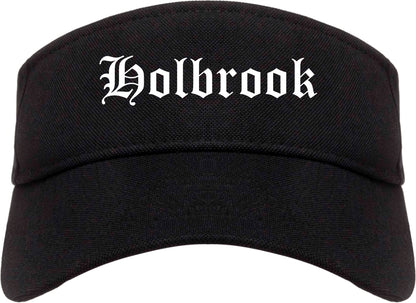 Holbrook Arizona AZ Old English Mens Visor Cap Hat Black